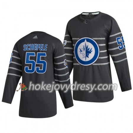 Pánské Hokejový Dres Winnipeg Jets Mark Scheifele 55  Šedá Adidas 2020 NHL All-Star Authentic